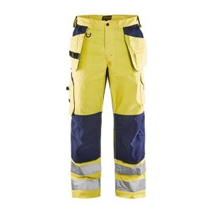 Blåkläder 1565 (1811) werkbroek High-Vis - geel/marineblauw, C44