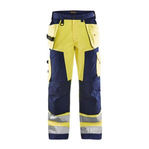 Blåkläder 1568 (1811) werkbroek High-Vis - geel/marineblauw, C44