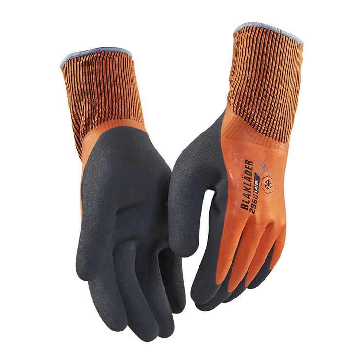 Blåkläder 2962 (1451) werkhandschoenen gevoerd latex gecoat Blåkläder 2962 (1451) werkhandschoenen gevoerd latex gecoat