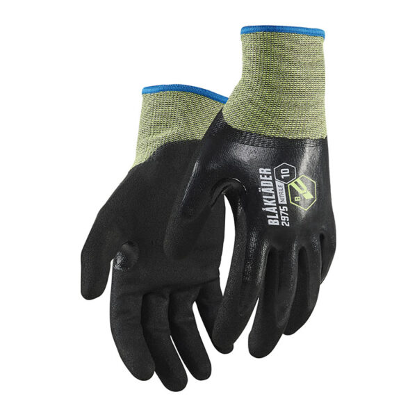 Blåkläder 2975 (1476) snijbestendige handschoenen B nitril gecoat waterbestendig