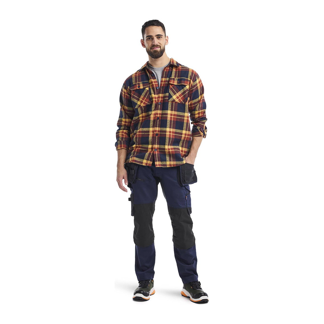 blaklader-3288-1168-overhemd-flanel-5986-model-01 blaklader-3288-1168-overhemd-flanel-5986-model-01