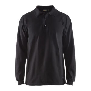 Blåkläder 3374 (1741) FR-AST poloshirt lange mouw - zwart, XS