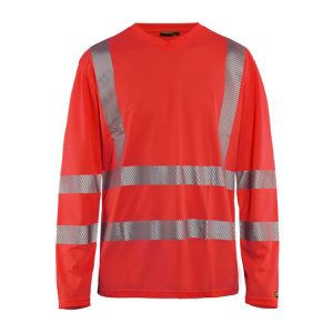 Blåkläder 3385 (1013) UV T-shirt lange mouw High-Vis - rood, XS