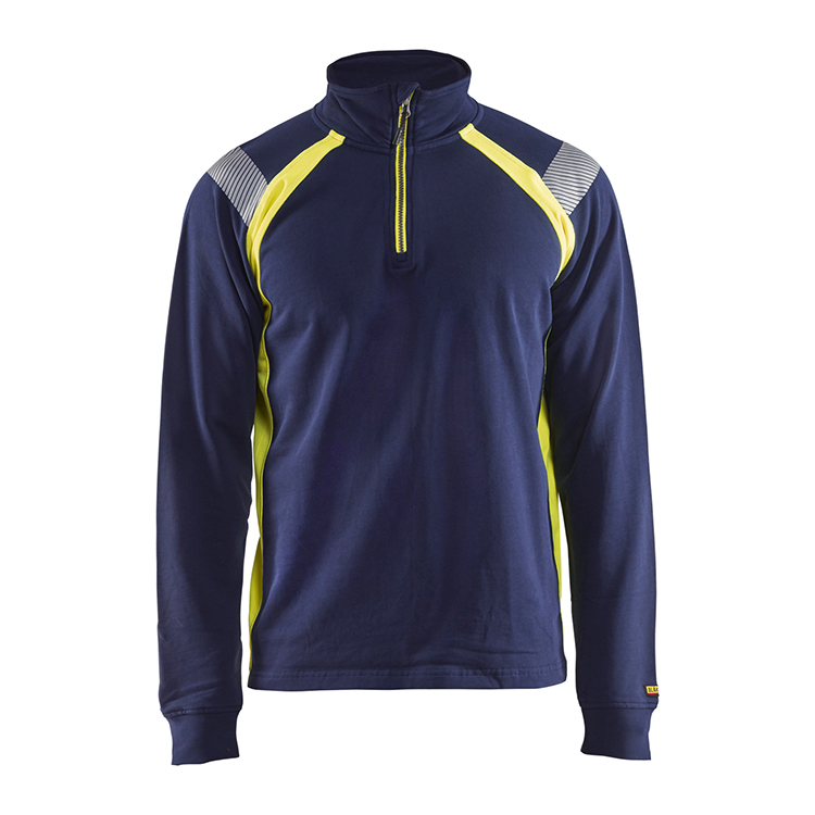 Blåkläder 3432 (1158) sweatshirt halve rits visible Blåkläder 3432 (1158) sweatshirt halve rits visible