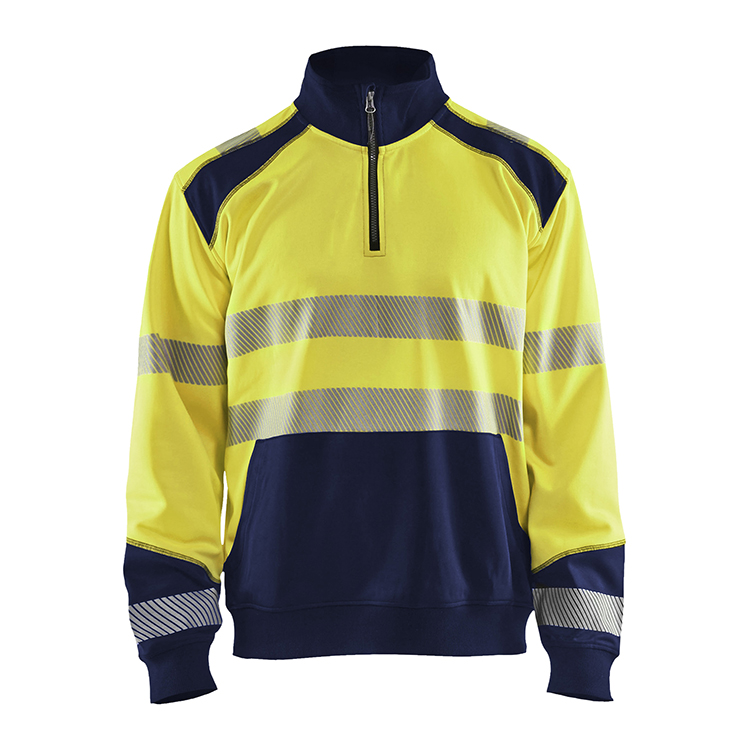 Blåkläder 3556 (2528) sweatshirt halve rits High-Vis Blåkläder 3556 (2528) sweatshirt halve rits High-Vis