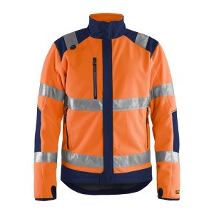 Blåkläder 4888 (2524) fleecejack High-Vis - oranje/marineblauw, XS