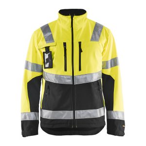 Blåkläder 4900 (2517) softshell jack High-Vis - geel/zwart, S