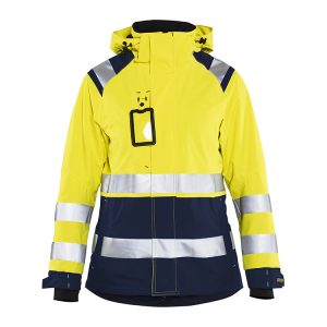 Blåkläder 4904 (1987) dames shell jack High-Vis - geel/marineblauw, XS