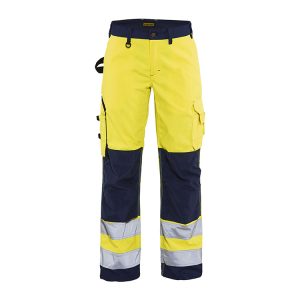 Blåkläder 7155 (1811) dames werkbroek High-Vis - geel/marineblauw, C34