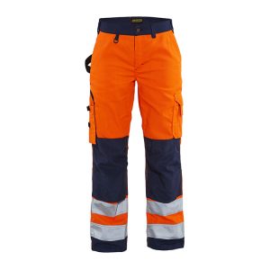 Blåkläder 7155 (1811) dames werkbroek High-Vis - oranje/marineblauw, C34