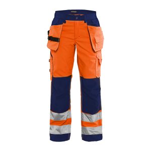 Blåkläder 7156 (1811) dames werkbroek High-Vis - oranje/marineblauw, C34