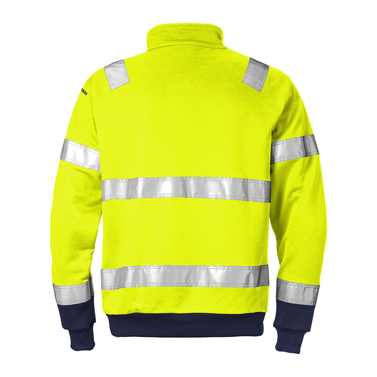 fristads-100134-high-vis-sweatshirt-met-korte-rits-728-shv-171-02