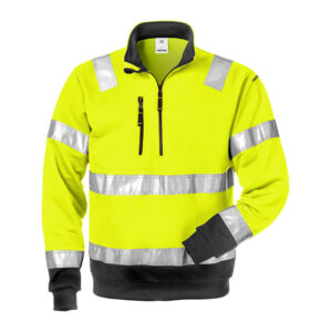 Fristads High-Vis sweatshirt met korte rits 728 SHV