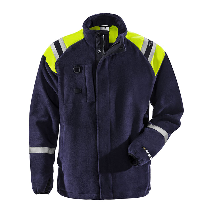 Fristads flamestat High-Vis fleecejack 4073 ATF Fristads flamestat High-Vis fleecejack 4073 ATF