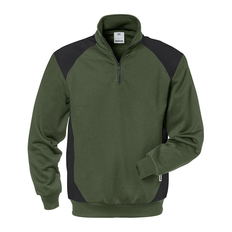 Fristads sweater met korte rits 7048 SHV