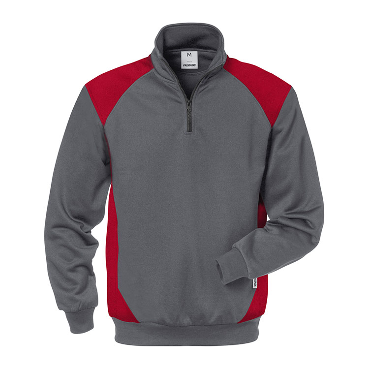 Fristads sweater met korte rits 7048 SHV