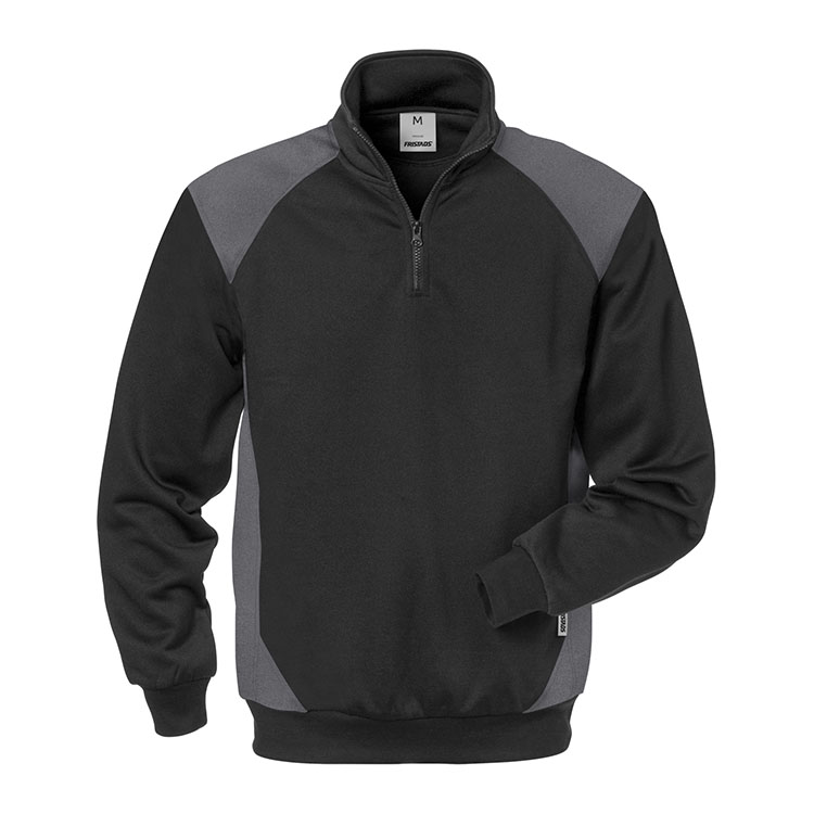 Fristads sweater met korte rits 7048 SHV