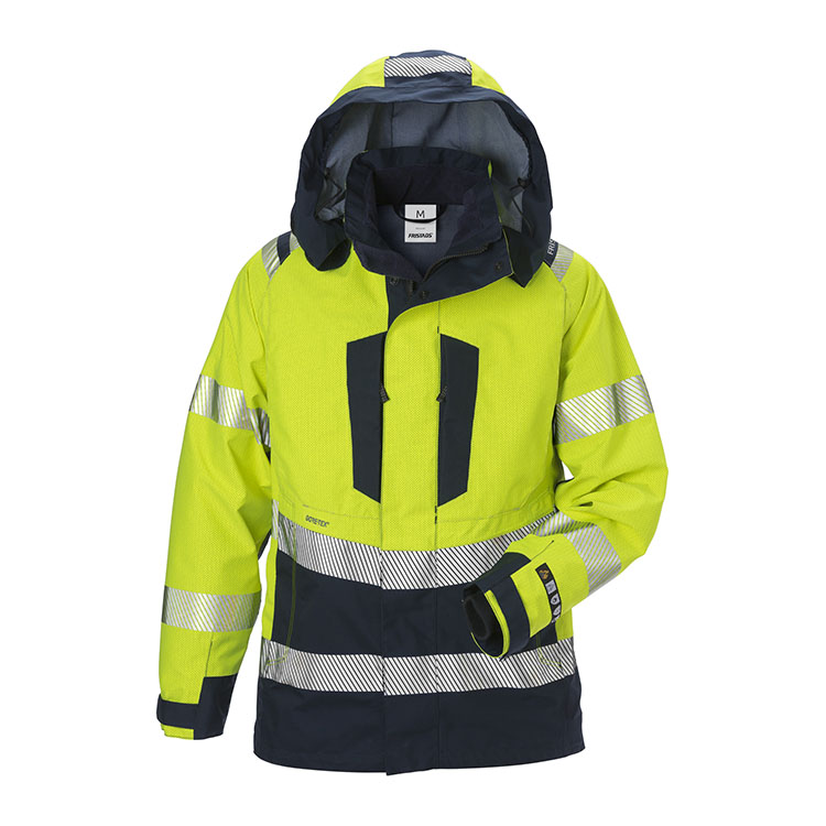 Fristads flamestat High-Vis Gore-TEX pyrad dames shelljack 4195 GXE Fristads flamestat High-Vis Gore-TEX pyrad dames shelljack 4195 GXE