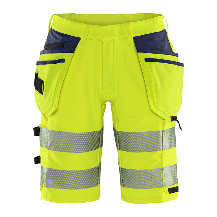 Fristads High-Vis green korte broek stretch 2646 GSTP