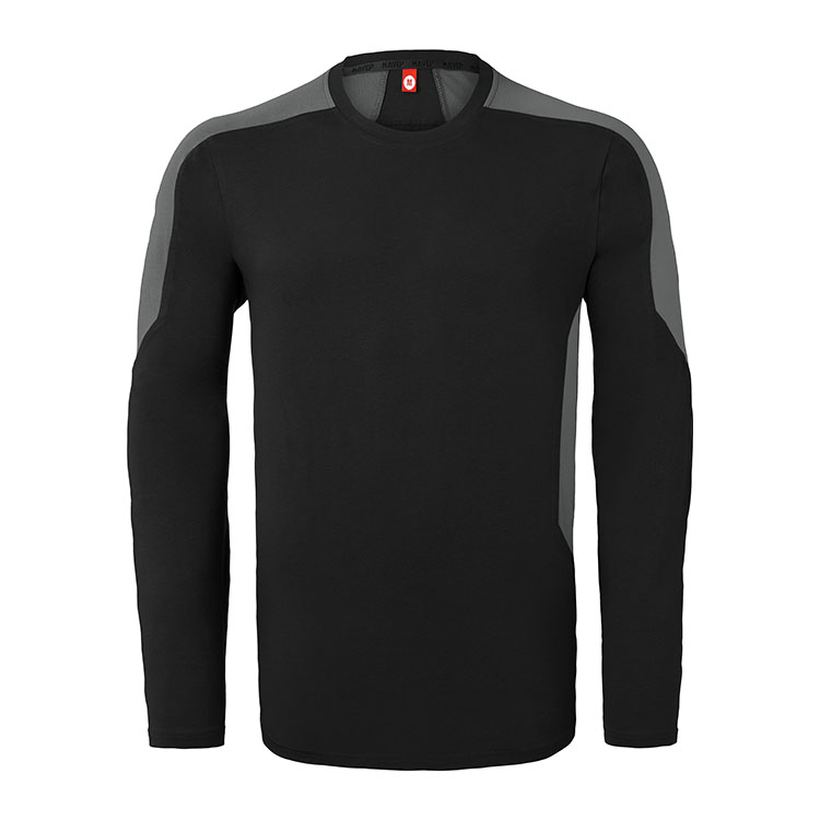 HaVeP 10073 t-shirt lange mouw bi-colour