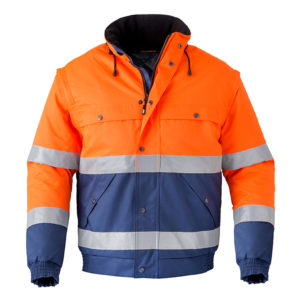 HaVeP 5139 High Visibility all season jack - marine/oranje, S