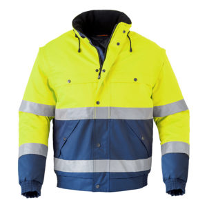 HaVeP 5139 High Visibility all season jack - marine/geel, S