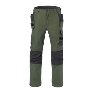 HaVeP 80230 Attitude werkbroek met toolpockets - bosbouwgroen/charcoal, 44