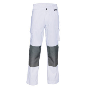 HaVeP 8597 Worker werkbroek - wit/grijs, 46