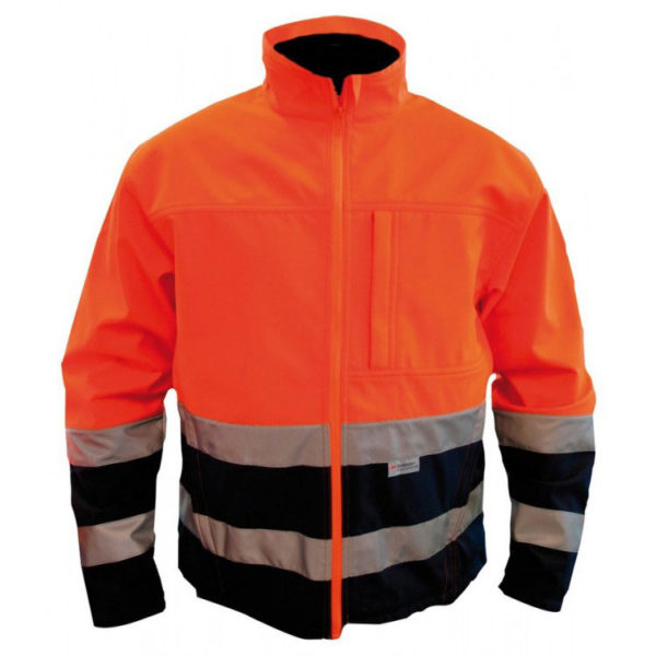m-wear-1300-softshell-jack-fluo-oranje-marine