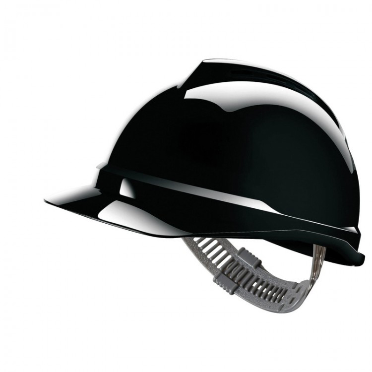 MSA V-Gard 500 Staz-on veiligheidshelm, zwart (GV581) - Aworkx