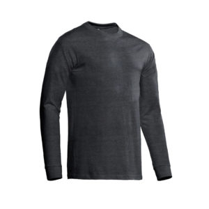 SANTINO T-shirt James lange mouw - donkergrijs, S