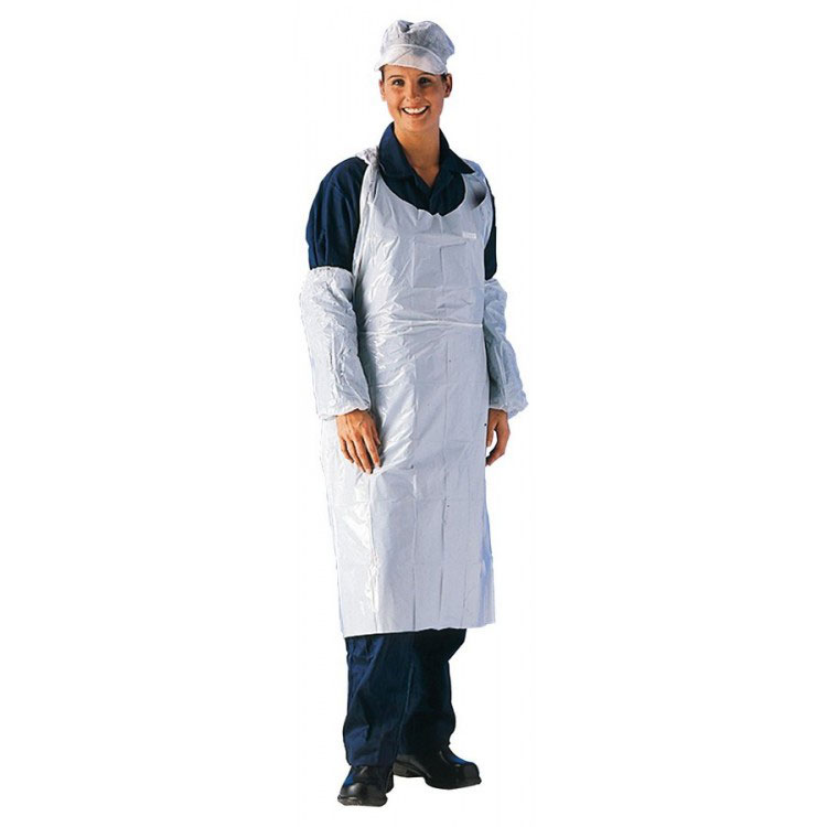 werkschort-polyethyleen-25-125x80cm-wit-doos-a-100st werkschort-polyethyleen-25-125x80cm-wit-doos-a-100st